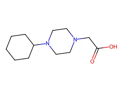 2-(4-cyclohexylpiperazin-1-yl)acetic Acid structure