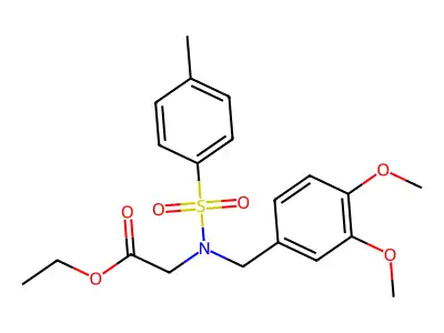 ethyl 2-(N-(3,4-dimethoxybenzyl)-4-methylphenylsulfonamido)acetate structure