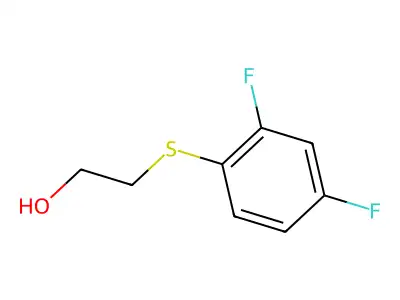 2,4-Difluorophenylthioethanol structure