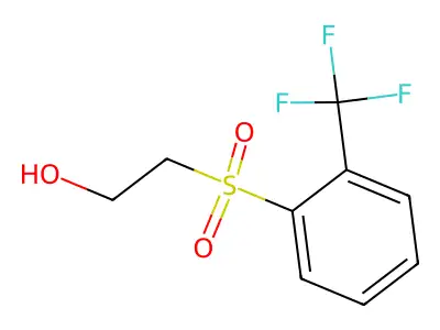 2-Trifluoromethylphenylsulfonylethanol structure