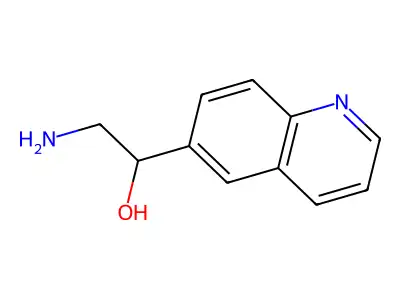 2-Amino-1-(quinolin-6-yl)ethan-1-ol structure