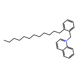 1-((Dodecylphenyl)methyl)quinolinium structure