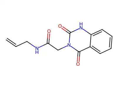 2-(2,4-dioxo-1H-quinazolin-3-yl)-N-prop-2-enylacetamide structure