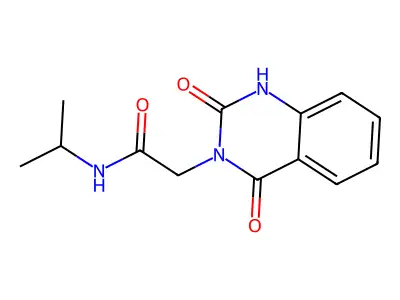 2-(2,4-dioxo-1H-quinazolin-3-yl)-N-propan-2-ylacetamide structure