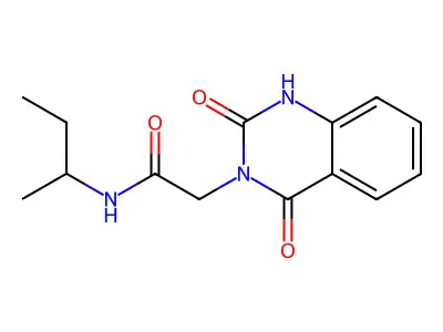 N-butan-2-yl-2-(2,4-dioxo-1H-quinazolin-3-yl)acetamide structure