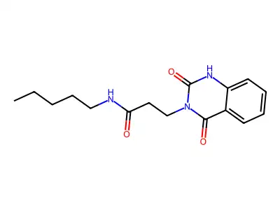 3-(2,4-dioxo-1H-quinazolin-3-yl)-N-pentylpropanamide structure