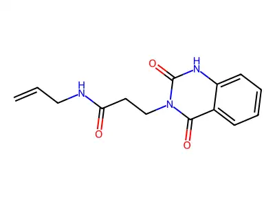 3-(2,4-dioxo-1H-quinazolin-3-yl)-N-prop-2-enylpropanamide structure