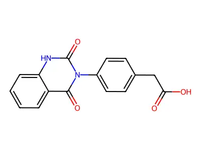 2-[4-(2,4-dioxo-1H-quinazolin-3-yl)phenyl]acetic Acid structure