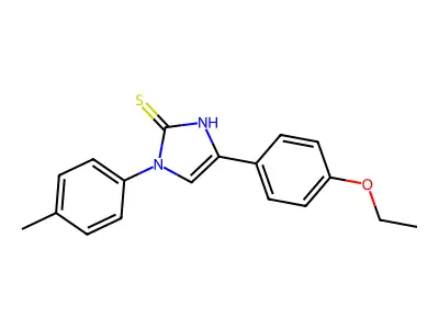 5-(4-ethoxyphenyl)-3-(4-methylphenyl)-1H-imidazole-2-thione structure