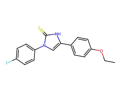 5-(4-ethoxyphenyl)-3-(4-fluorophenyl)-1H-imidazole-2-thione structure
