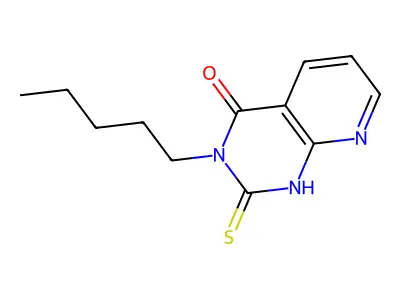 3-pentyl-2-thioxo-2,3-dihydropyrido[2,3-d]pyrimidin-4(1H)-one structure