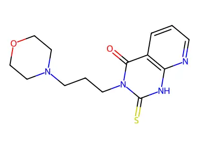 3-(3-morpholin-4-ylpropyl)-2-sulfanylidene-1H-pyrido[2,3-d]pyrimidin-4-one structure