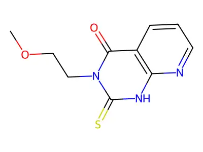 3-(2-methoxyethyl)-2-sulfanyl-3H,4H-pyrido[2,3-d]pyrimidin-4-one structure