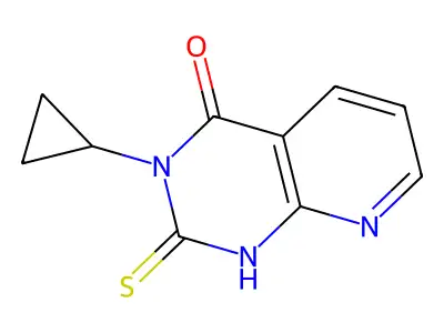 3-cyclopropyl-2-mercaptopyrido[2,3-d]pyrimidin-4(3H)-one structure