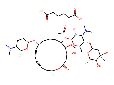 Spiramycin adipate structure