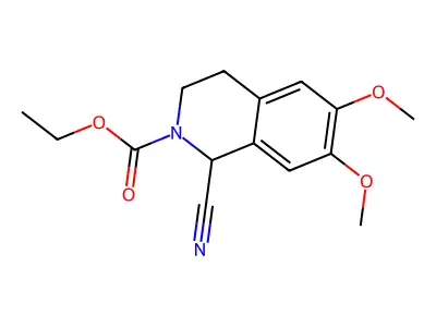 1-Cyano-2-ethoxycarbonyl-6,7-dimethoxy-1,2,3,4-tetrahydroisoquinoline structure