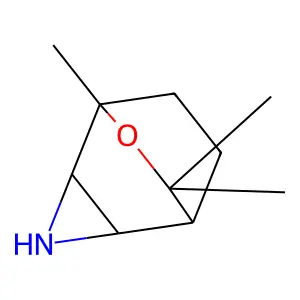 5,7,7-Trimethyl-6-oxa-3-azatricyclo(3.2.2.0)nonane structure