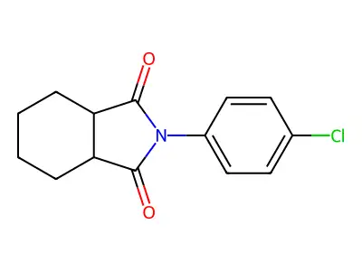 2-(4-Chlorophenyl)-3a,4,5,6,7,7a-hexahydro-1H-isoindole-1,3(2H)-dione structure