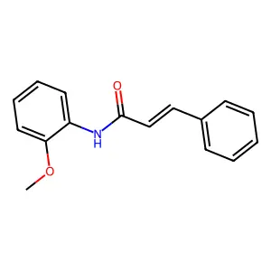 N-(2-methoxyphenyl)-3-phenylprop-2-enamide structure