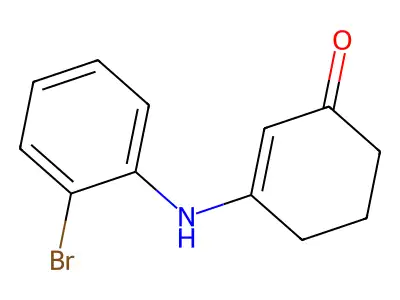 2-Cyclohexen-1-one, 3-[(2-bromophenyl)amino]- structure