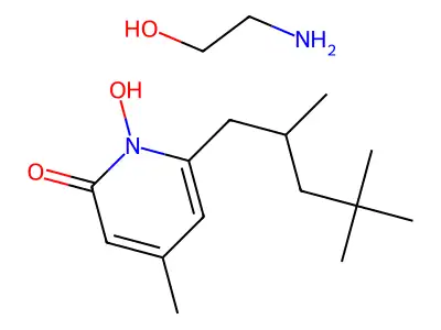 吡羅克酮乙醇胺鹽 structure
