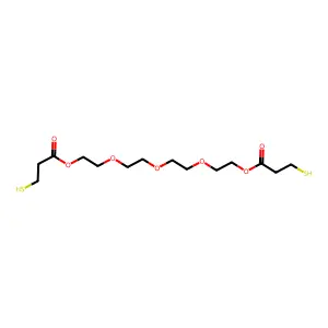 Tetraethylene glycol bis(3-mercaptopropionate) structure
