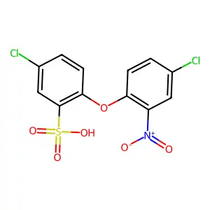 Benzenesulfonic acid, 5-chloro-2-(4-chloro-2-nitrophenoxy)- structure