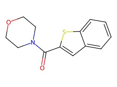 Benzo[b]thiophen-2-yl(morpholino)methanone structure