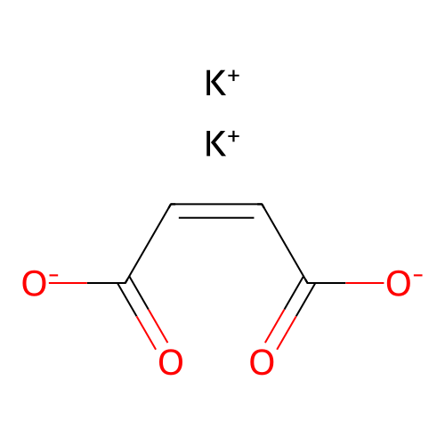 Maleic acid, dipotassium salt structure