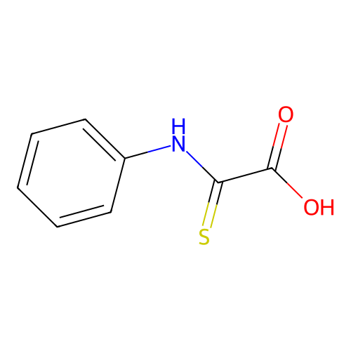 2-Anilino-2-sulfanylideneacetic acid structure