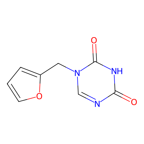 1-(Furan-2-ylmethyl)-1,3,5-triazine-2,4(1h,3h)-dione structure