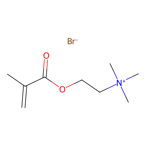Methacryloxyethyl-trimethylammonium bromide structure