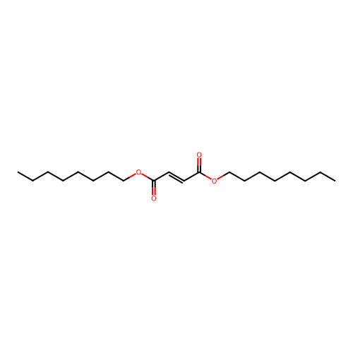 2-Butenedioic acid (2E)-, 1,4-dioctyl ester structure