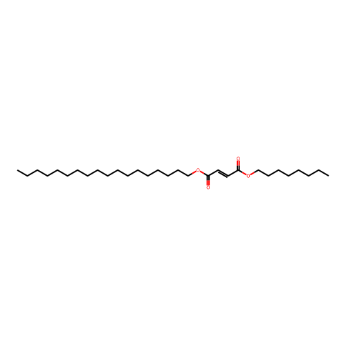 4-O-octadecyl 1-O-octyl (E)-but-2-enedioate structure