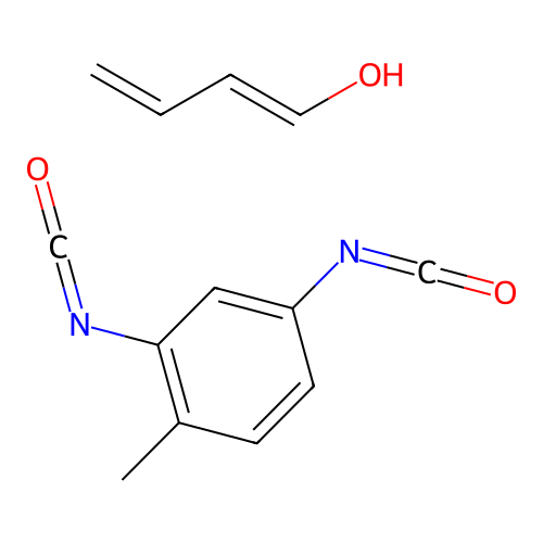 (1E)-buta-1,3-dien-1-ol;2,4-diisocyanato-1-methylbenzene structure