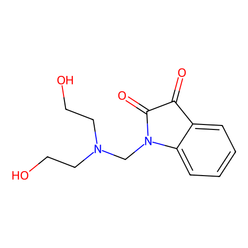 1-{[Bis(2-hydroxyethyl)amino]methyl}-1h-indole-2,3-dione structure