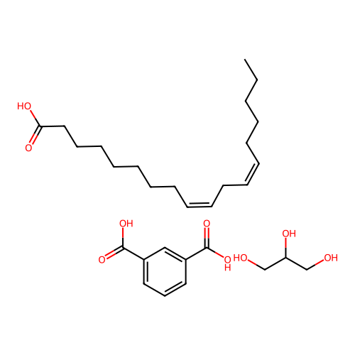 1,3-Benzenedicarboxylic acid, mixed esters with glycerol and linoleic acid structure