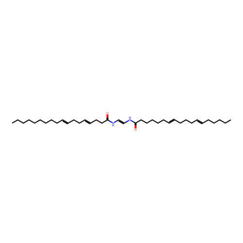 Amides, C18 and C18-unsatd., N,N'-ethylenebis- structure