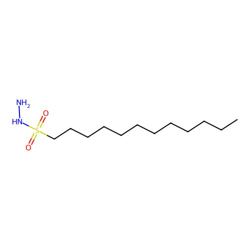1-Dodecanesulfonic acid hydrazide structure