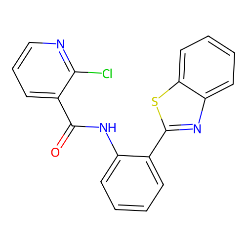 N-(2-Benzothiazol-2-yl-phenyl)-2-chloro-nicotinamide structure
