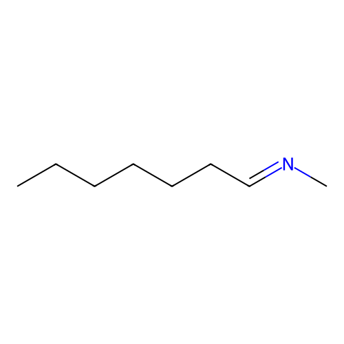Methanamine, N-heptylidene- structure