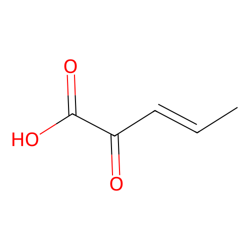 2-Oxopent-3-enoic acid structure