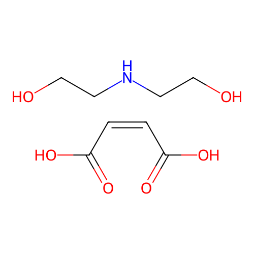 (Z)-but-2-enedioic acid;2-(2-hydroxyethylamino)ethanol structure