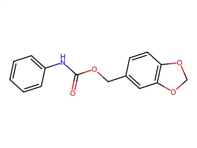 Piperonyl N-phenylcarbamate structure