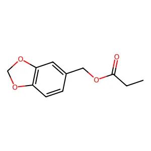 Benzo-1,3-dioxole-5-methanol propanoate structure