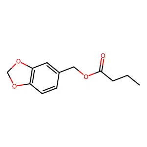 丁酸1,3-苯并二氧戊环-5-基甲基酯 structure