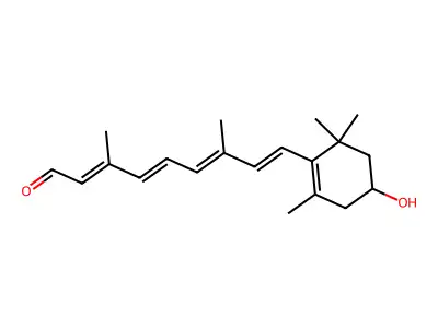 9-(4-Hydroxy-2,6,6-trimethylcyclohexen-1-yl)-3,7-dimethylnona-2,4,6,8-tetraenal structure
