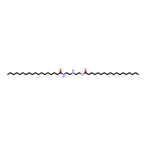 Octadecanoic acid, 2-[[2-[(1-oxooctadecyl)amino]ethyl]amino]ethyl ester structure