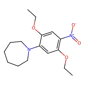 1H-Azepine, 1-(2,5-diethoxy-4-nitrophenyl)hexahydro- structure