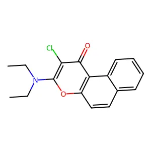 2-Chloro-3-(diethylamino)benzo[f]chromen-1-one structure